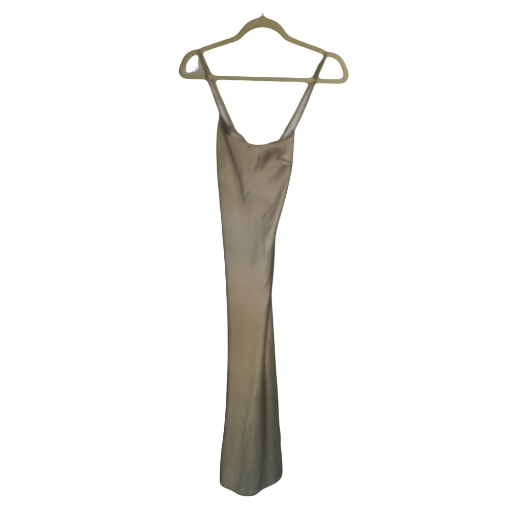 NWOT- Nasty Gal Satin Maxi Dress